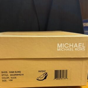 Michael Kors Slate Embossed Leather Heels